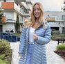 Kozy kabát acélkék – Női átmeneti kabát – Innova Fashion – 2. kép